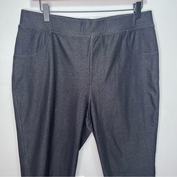 ADDITION Elle Solid Denim Capri Legging Size 14-16 - Picture 5 of 10